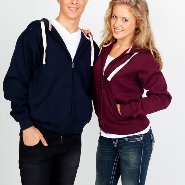 Mens Brushed Heavy Zip Fleece Hoodie Thumbnail